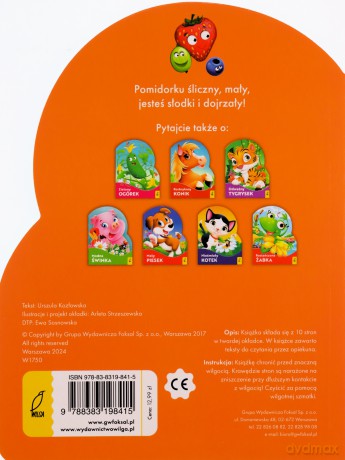 Czerwony pomidorek. Wykrojnik - Urszula Kozłowska [KSIĄŻKA]