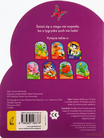 Odważny tygrysek. Wykrojnik - Urszula Kozłowska [KSIĄŻKA]