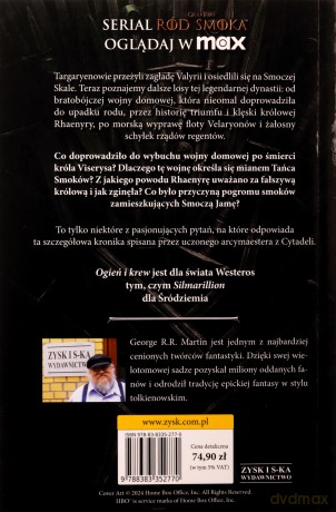 Ogień i krew. Pieśń lodu i ognia. Część 2 (okładka filmowa) - George R.R. Martin [KSIĄŻKA]