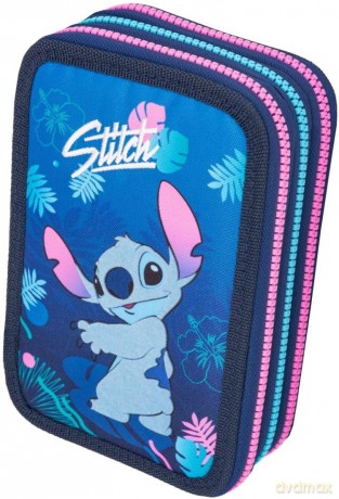 Piórnik 3-komorowy z wyposażeniem Disney Core Jumper 3 Stitch