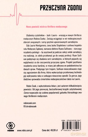 Przyczyna zgonu - Robin Cook [KSIĄŻKA]