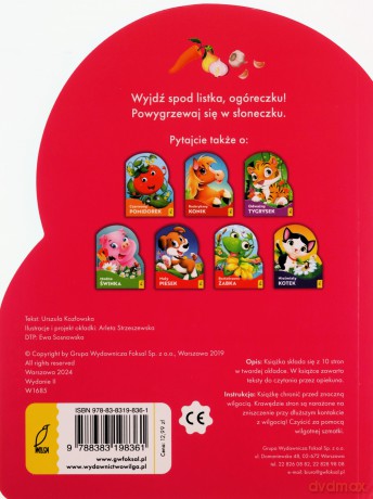 Zielony ogórek. Wykrojnik - Urszula Kozłowska [KSIĄŻKA]
