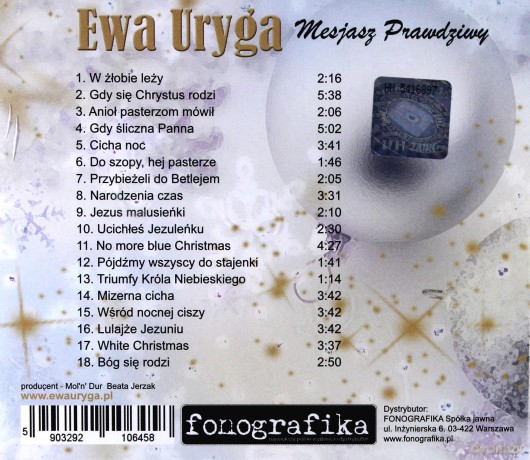 Ewa Uryga: Mesjasz Prawdziwy [CD]