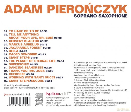 Adam Pierończyk: The Planet Of Eternal Life [CD]