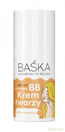 BAŚKA Krem nawilżający do twarzy - BB odcień naturalny 30 SPF 30 ml