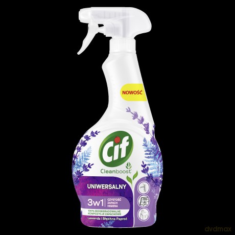 CIF Cleanboost 3W1 Uniwersalny płyn do czyszczenia Lawenda 500 ml