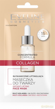 EVELINE Concentrated Formula Maseczka błyskawicznie liftingująca COLLAGEN 8 ml