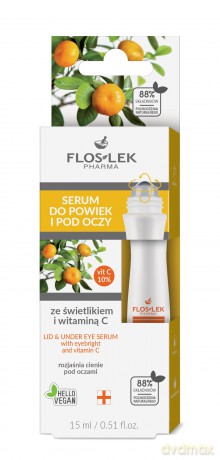 FLOSLEK Oczy Serum do powiek i pod oczy ze świetlikiem i witaminą C 15 ml