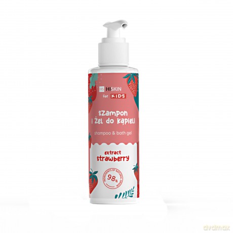HISKIN for Kids Szampon i żel do kąpieli 2w1 - Extract Strawberry 280 ml