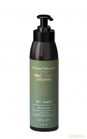 HISKIN Herbal Meadow Odżywka Mięta - do włosów przetłuszczających się 400 ml