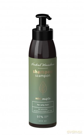 HISKIN Herbal Meadow Szampon Mięta - do włosów przetłuszczających się 400 ml