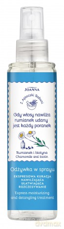 JOANNA Z Apteczki Babuni Odżywka do włosów w sprayu - Rumianek i biotyna 150 ml