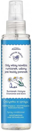 JOANNA Z Apteczki Babuni Odżywka do włosów w sprayu - Rumianek i biotyna 150 ml