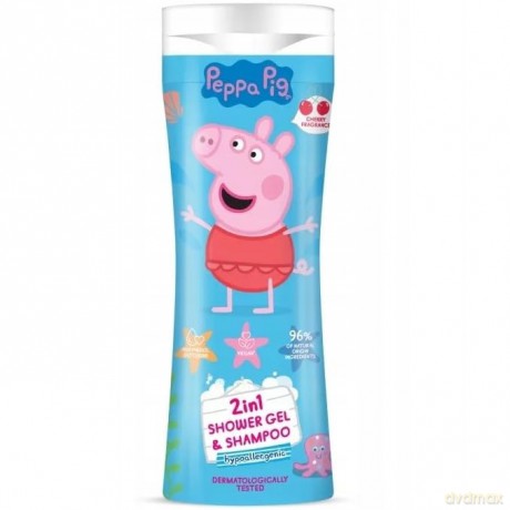 KIDS Żel p/prysznic 2w1 300ml Świnka Peppa Wiśnia