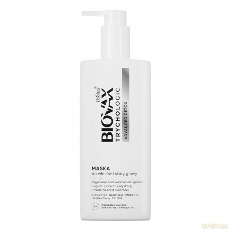 L`BIOTICA Biovax Trychologic Maska do włosów i skóry głowy Advanced Detox 200 ml