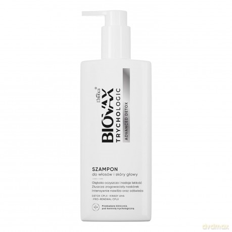 L`BIOTICA Biovax Trychologic Szampon do włosów i skóry głowy Advanced Detox 200 ml