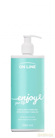 ON LINE Emocje Mydło do rąk i ciała 2w1 Enjoy 390 ml