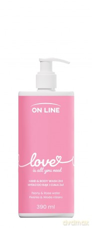 ON LINE Emocje Mydło do rąk i ciała 2w1 Love 390 ml