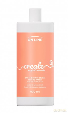 ON LINE Emocje Żel i płyn do kąpieli 2w1 Create 900 ml