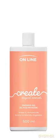 ON LINE Emocje Żel pod prysznic Create - bursztyn i mleczko migdałowe 500 ml