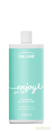 ON LINE Emocje Żel pod prysznic Enjoy - biała herbata i lotos 500 ml