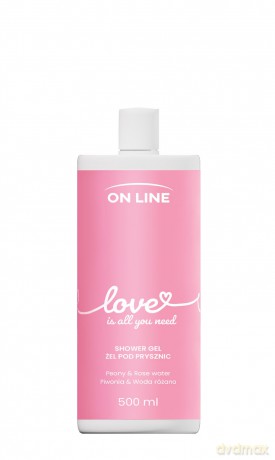 ON LINE Emocje Żel pod prysznic Love - piwonia i woda różana 500 ml