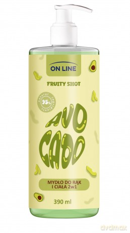 ON LINE Fruity Shot Mydło Avocado 390 ml