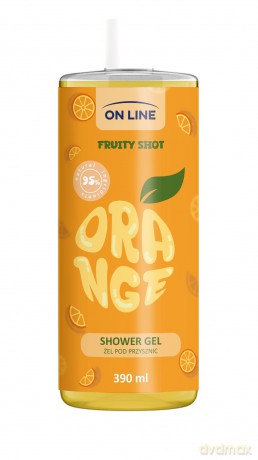 ON LINE Fruity Shot Żel pod prysznic Orange 390 ml