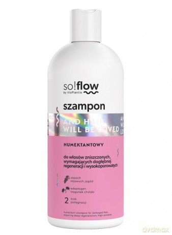 SO!FLOW Humektantowy szampon do włosów zniszczonych, wymagających regeneracji 300 ml