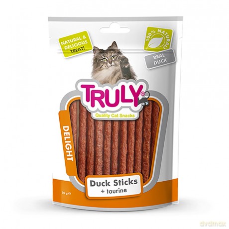 TRULY Cat Snacks Przekąski dla kota Delight pałeczki - kaczka i tauryna (oczyszczające zęby) 50 g