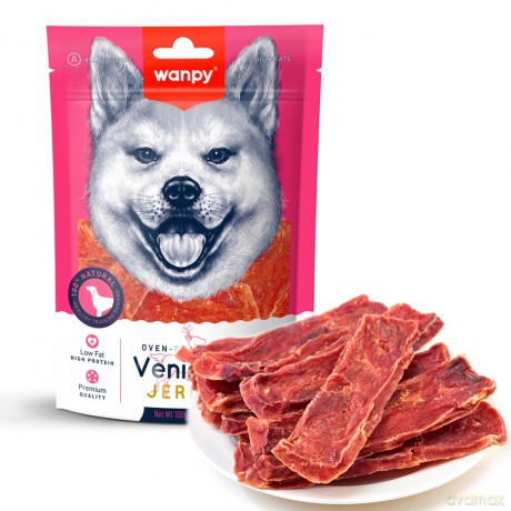 WANPY Dogs Przekąski dla psów Venison - kawałki dziczyzny 100 g