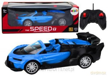 Auto sportowe RC 1:18 niebieskie