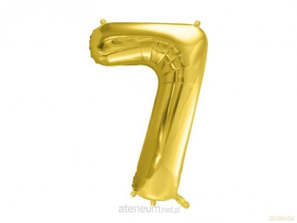Balon foliowy 7 jasny złoty 72 cm
