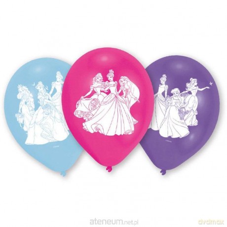 Balony lateksowe księżniczki 22,8 cm 6szt
