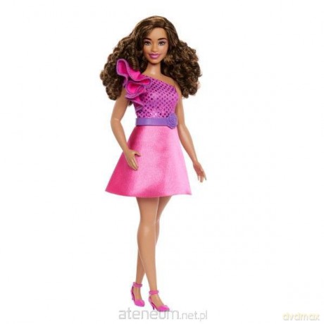 Barbie Fashionistas. Lalka Sukienka wieczorowy róż