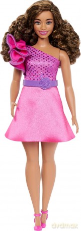 Barbie Fashionistas. Lalka Sukienka wieczorowy róż