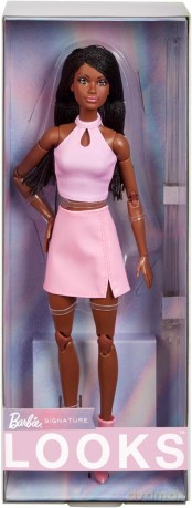 Barbie Looks 21 Lalka z czarnymi warkoczykami