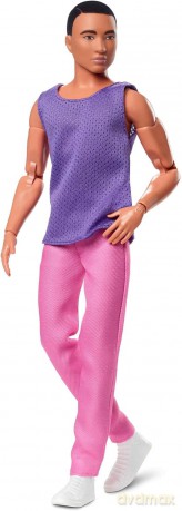 Barbie Looks. Lalka Ken fiolet HJW84