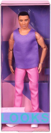 Barbie Looks. Lalka Ken fiolet HJW84