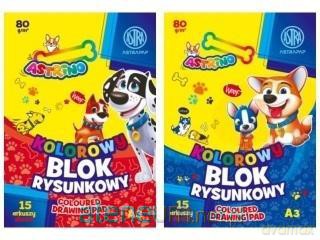 Blok kolorowy A3/15K barwiony (10szt)