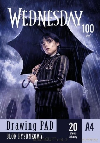 Blok rysunkowy A4/20K Wednesday (10szt)