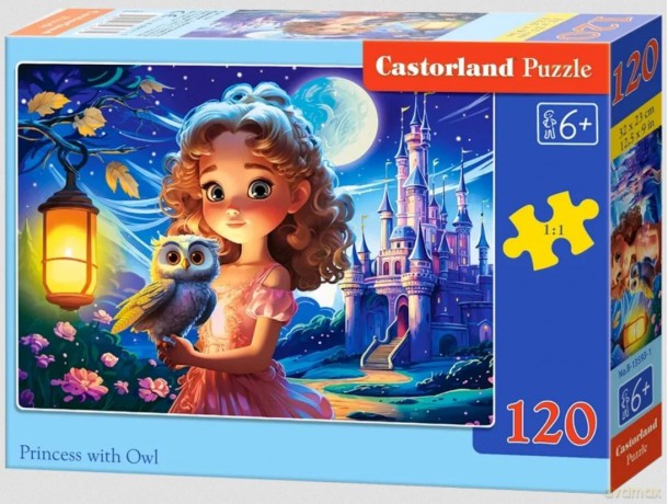 CASTORLAND 120 el. Princess with Owl [PUZZLE]