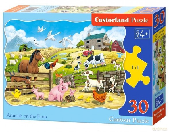 CASTORLAND 30 el. Animals on the Farm [PUZZLE]