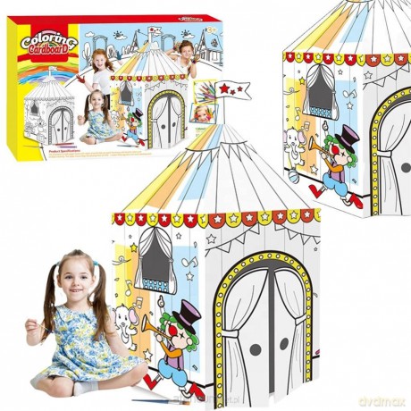 Domek kartonowy do malowania