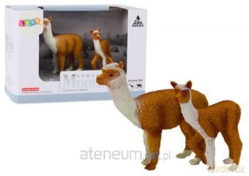 Figurka dorosła lama 8 cm z młodą lamą 6 cm [FIGURKA]