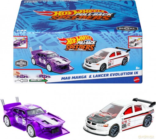 Hot Wheels Pull-Back Speeders Zestaw 2 pojazdy