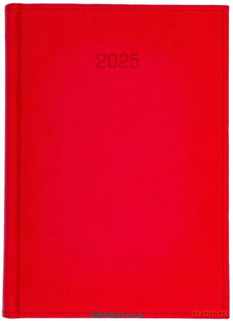 Kalendarz 2025 A4 dzienny Vivella czerwony [KALENDARZ]