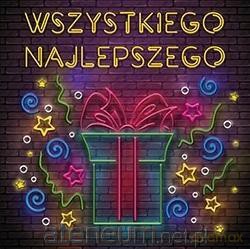 Karnet KW Prezent neon