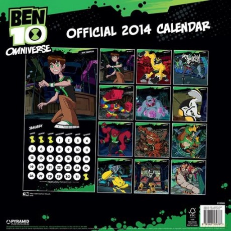 Ben 10 - kalendarz 2014 [KALENDARZ]