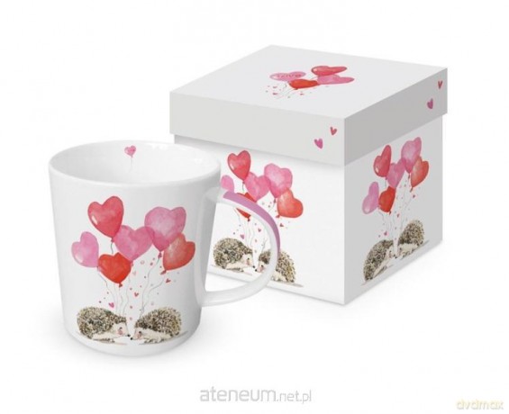 Kubek porcelanowy Jeże z balonami 350ml